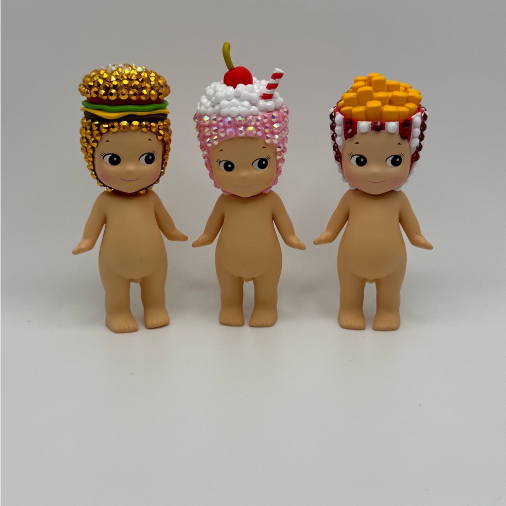 Custom Bedazzled Sonny Angel Statue Trio